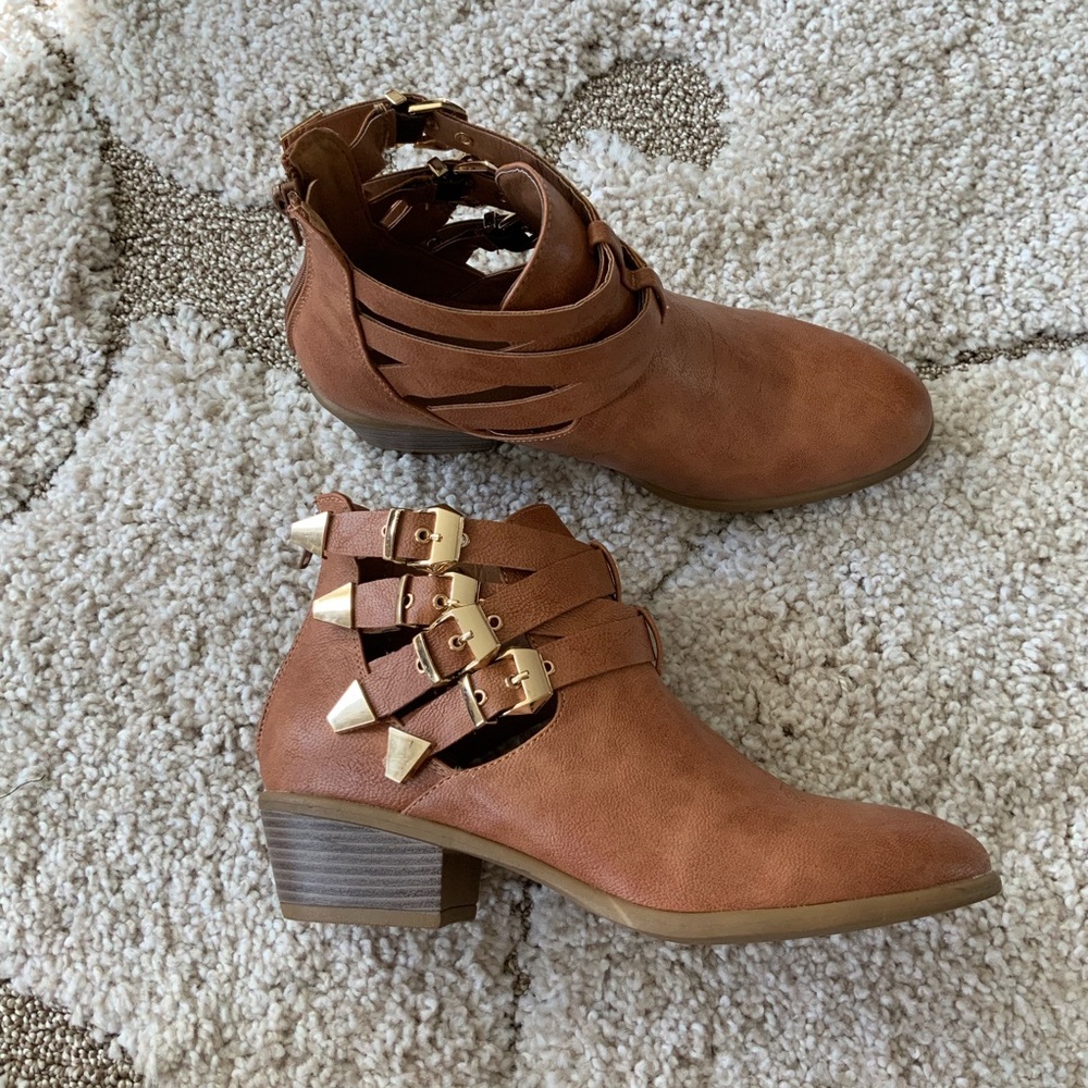 Wild Diva Buckle Ankle Bootie Boot